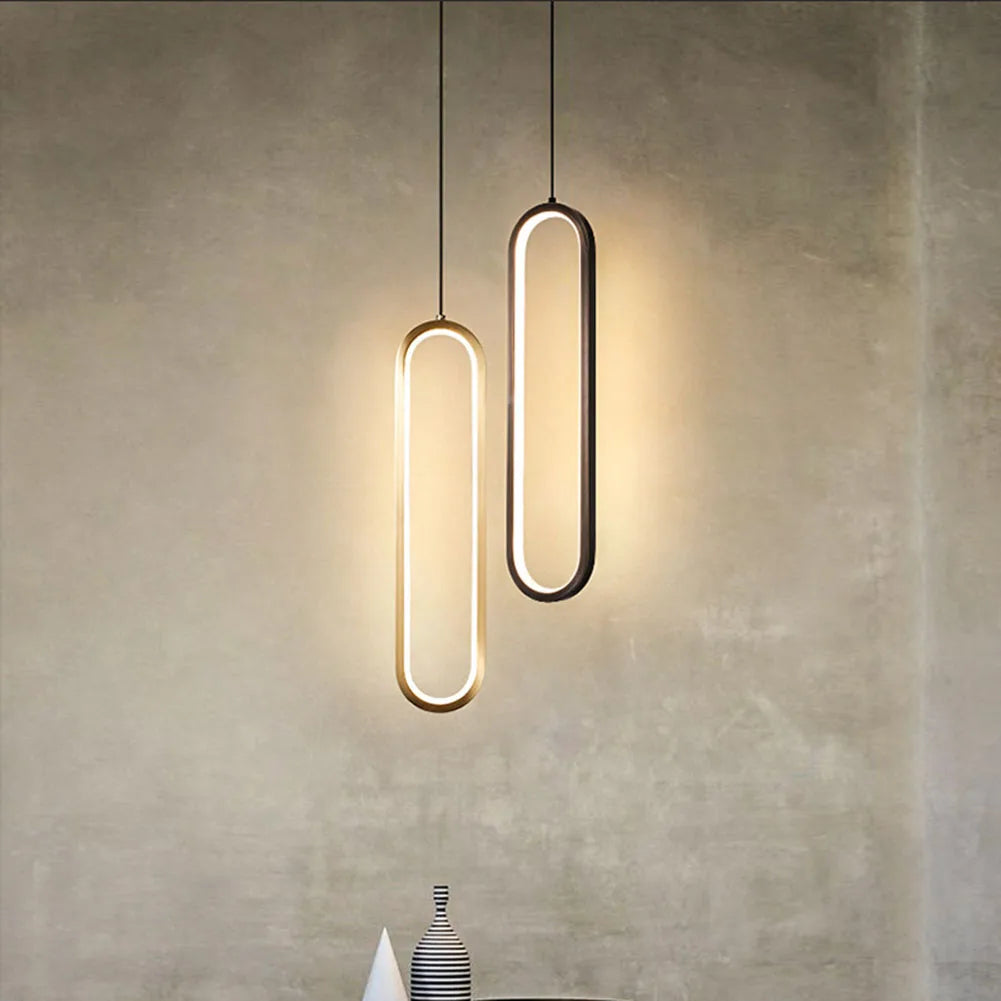 Nordic Minimalist LED Pendant Lamp: Modern Hanging Light for Bedroom, Bedside, or Dining Room