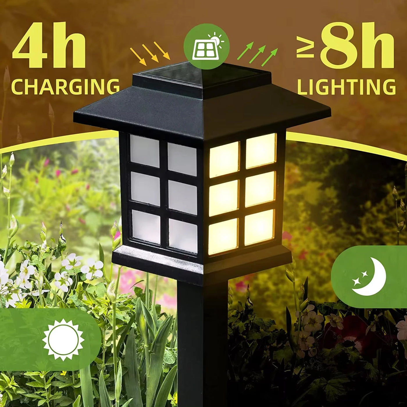 Solar LED Garden Lights – Outdoor Waterproof Landscape Lights for Pathways, Yard, and Decoration