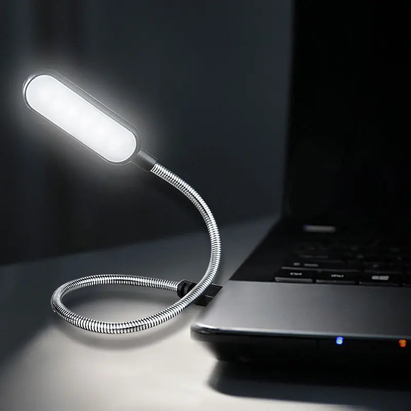 Portable USB LED Mini Book Light - Flexible 6 LEDs for Power Bank, Laptop, Notebook, PC