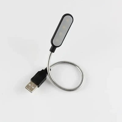 Portable USB LED Mini Book Light - Flexible 6 LEDs for Power Bank, Lap ...