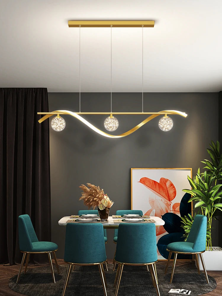 Modern Minimalist LED Pendant Lamps for Dining Room & Kitchen