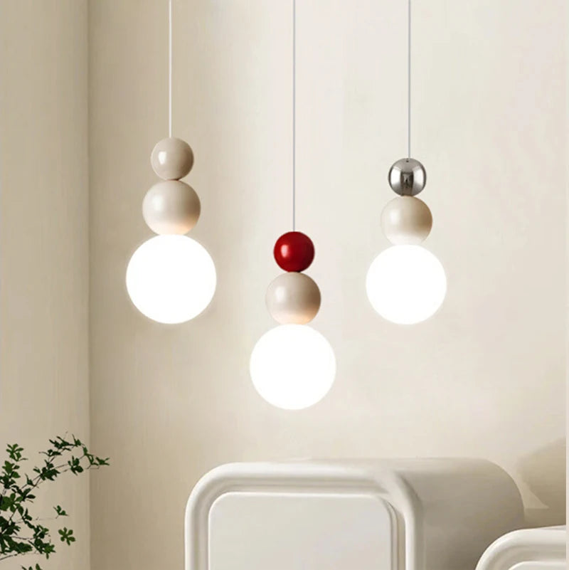 Nordic Pendant Light LED Macaroon Hanging Lamps For Ceiling Bedroom Bedside Living Room