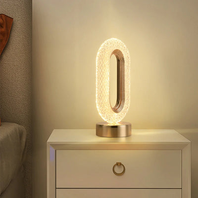 Crystal LED Table Lamp: Dimmable, USB Charging, Touch & Remote Control