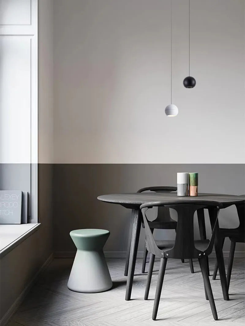 Modern Simple Ball Pendant Lights – Nordic Hanging Ceiling Lamps for Cafe and Bar Decor