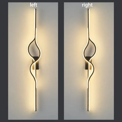 Modern Long Strip LED Wall Light - Versatile Illumination for Your bedroom and Living Room