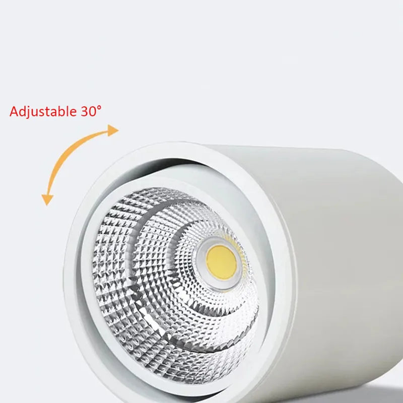 Rotating LED Downlight: High Quality COB Surface Mounted Ceiling Lamp with CREE Chip, Adjustable Spot Light