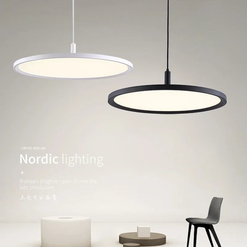 Nordic Creative Simple Aluminum Pendant Light Round Hotel Restaurant Ceiling Lamp Bar Table Lamp