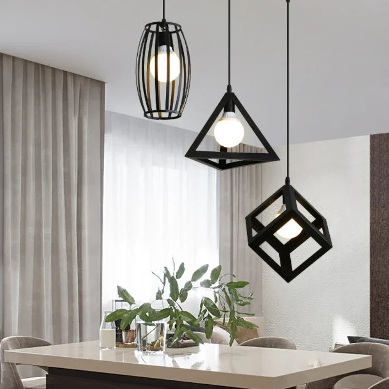 Sleek Modern Pendant Light: Minimalist LED Chandelier for Indoor Dining, Living Room, Bedroom, Bar Counter