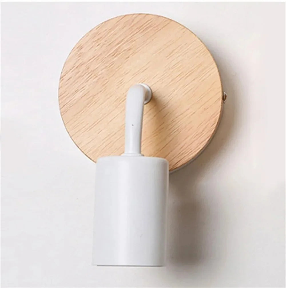 Modern Simplicity Meets Warm Lighting: Wood Wall Lamp Bedside Aisle Wall Lamp for Cozy Decor