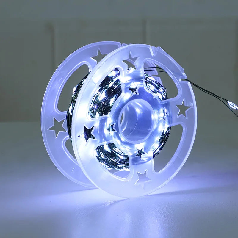 Christmas LED String Lights Green Copper Wire Fairy Lights with USB Remote Control 5M–30M for Holiday Decoration