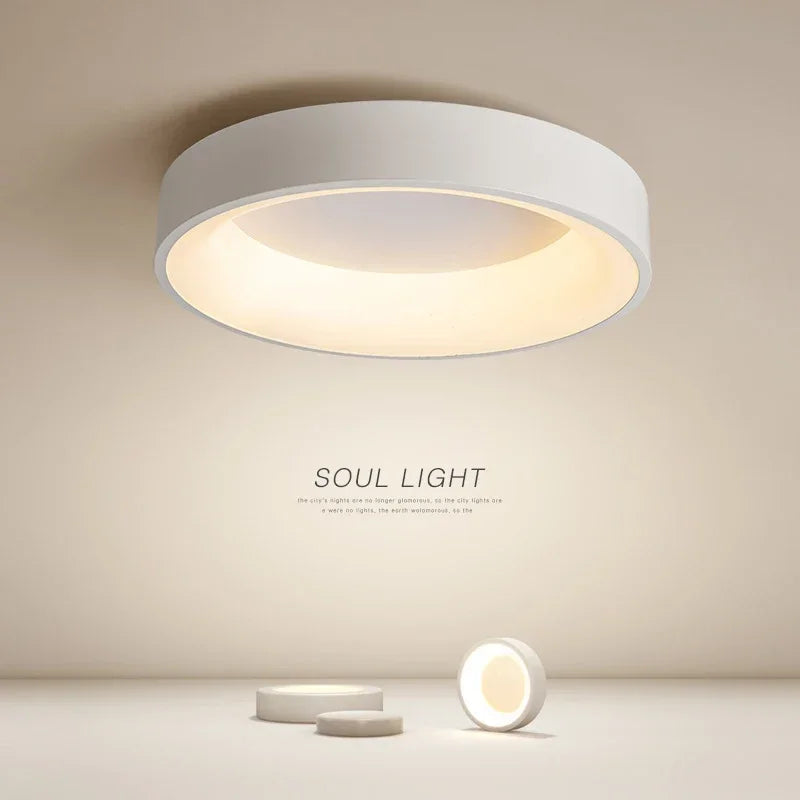 Nordic Modern LED Ceiling Light – Sleek Round Fixture for Indoor Spaces