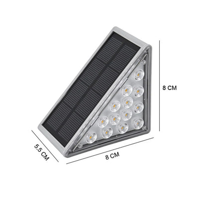 Outdoor Solar LED Stair Lighting - Modern Solar Lamp for Garden Lights and Outdoor Lighting