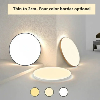 Modern LED Round Ceiling Lamp - Sleek Home Decor Lighting for Living Room, Bedroom, Bathroom, and Kitchen