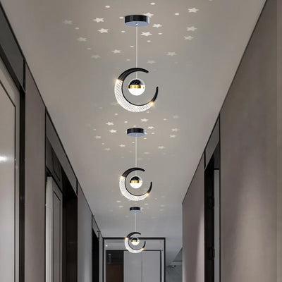 Modern LED Starry Atmosphere Ceiling Pendant Light - Elegant Home Decor for Hallways and Bedrooms