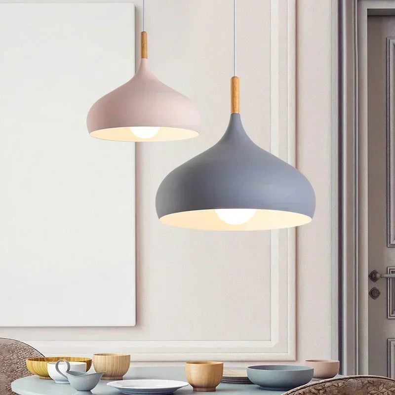 Nordic Macaroon Color LED Pendant Light: Add a Pop of Color to Your Space