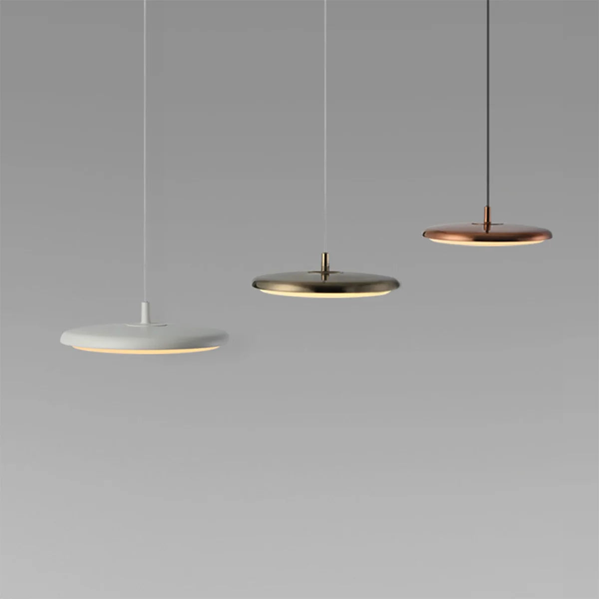 Aislan Nordic Minimalist LED Pendant Light: 15W Flicker-free Hanging Flood Lamp Perfect for Kitchen Island or Bedside