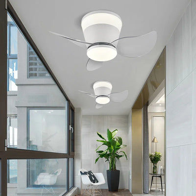 Mini Ultra-thin Ceiling Fan LED Light: Modern Design for Narrow Spaces