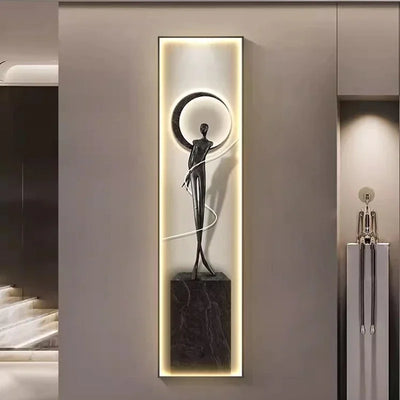 Modern Luxury Entrance Decoration Painting LED Wall Lamp - Artistic Illumination for Enhanced Ambiance