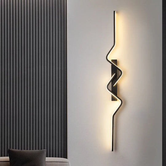 Black And Gold LED Wall Sconce Modern Indoor Wall Lamps Fixtures For Bedroom, Hallway, Kitchen, Stairs From Ddmyhome, $44.33 - View #11