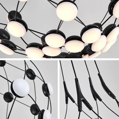 Modern LED Living Room Pendant Light - Minimalist Creative Art Restaurant Chandelier