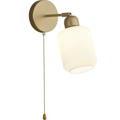 Nordic With Switch Wall Light LED Loft Sconce - Modern Metal and Glass Adjustable Lamp for Home Decor