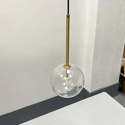 Nordic Modern Glass Ball Chandelier Pendant Lights Fixture for Kitchen Island, Dining Room, Bedroom, or Restaurant Decor Lustre