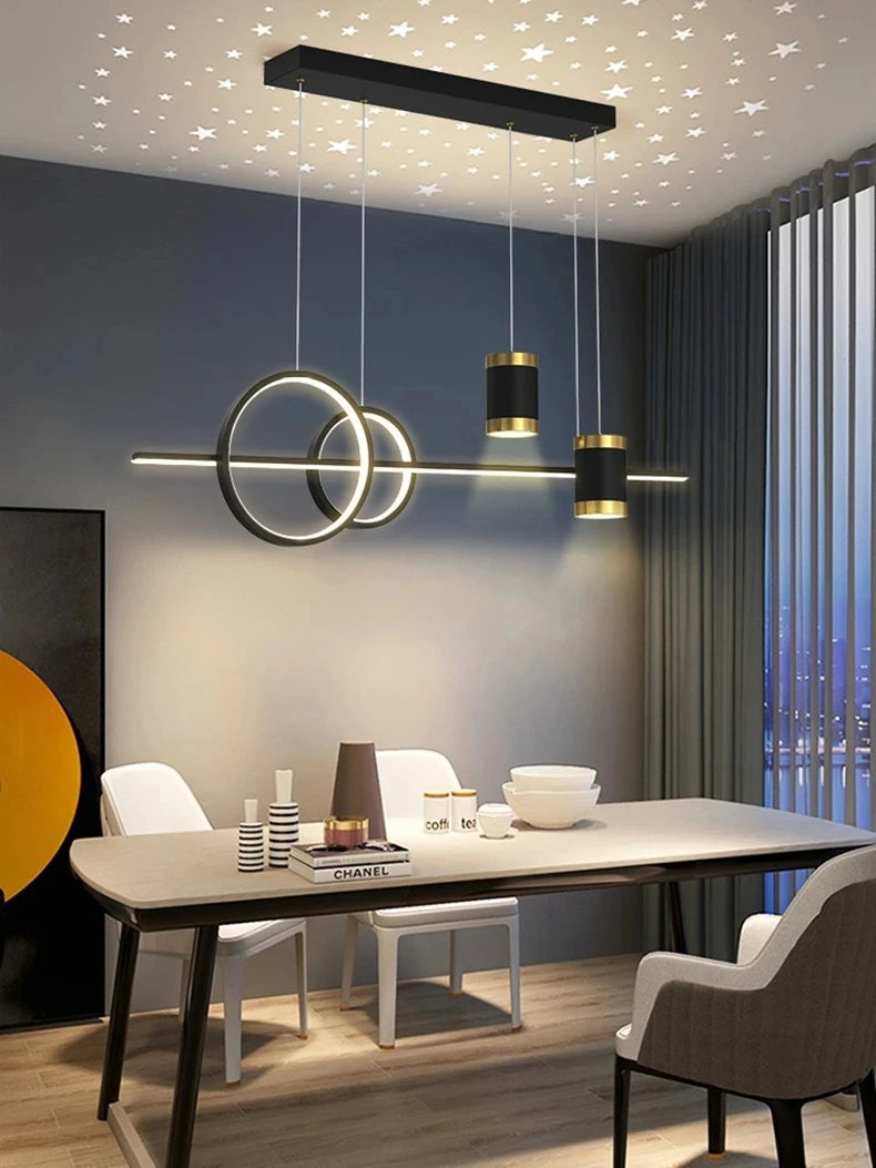 Modern LED Pendant Light – Luxury Dining Room Starry Chandelier