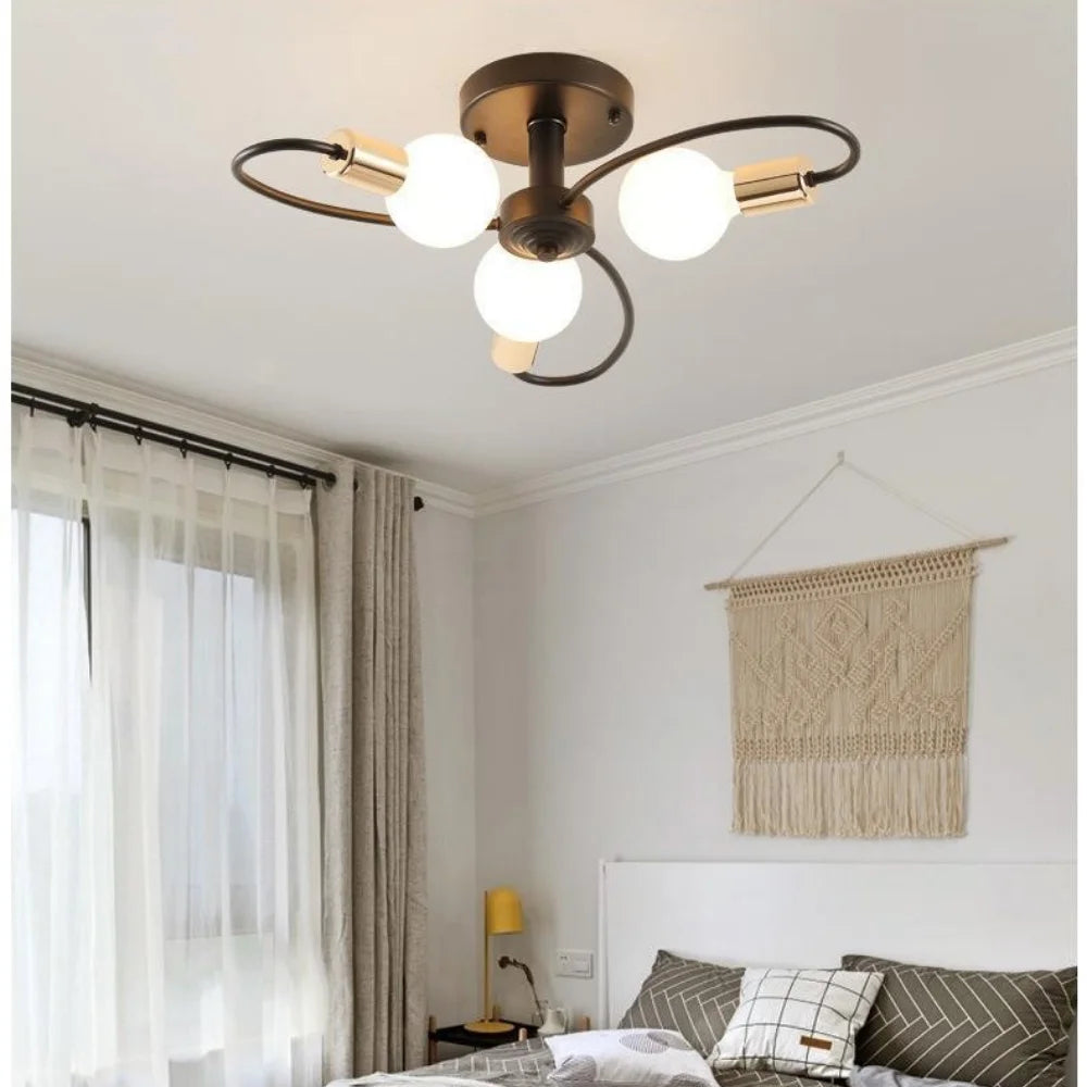 Creative Modern Ceiling Chandelier - E27/E26 Living Room and Bedroom Hanging Light Fixture