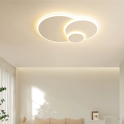 Acrylic Circular Modern LED Chandelier Light Living Dining Room Bedroom Kitchen Indoor Lighting Decor Minimalist Ultrathin Lamps
