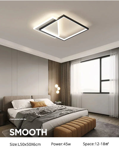 Modern Round LED Ceiling Light Decoration for Bedroom, Study, and Living Room