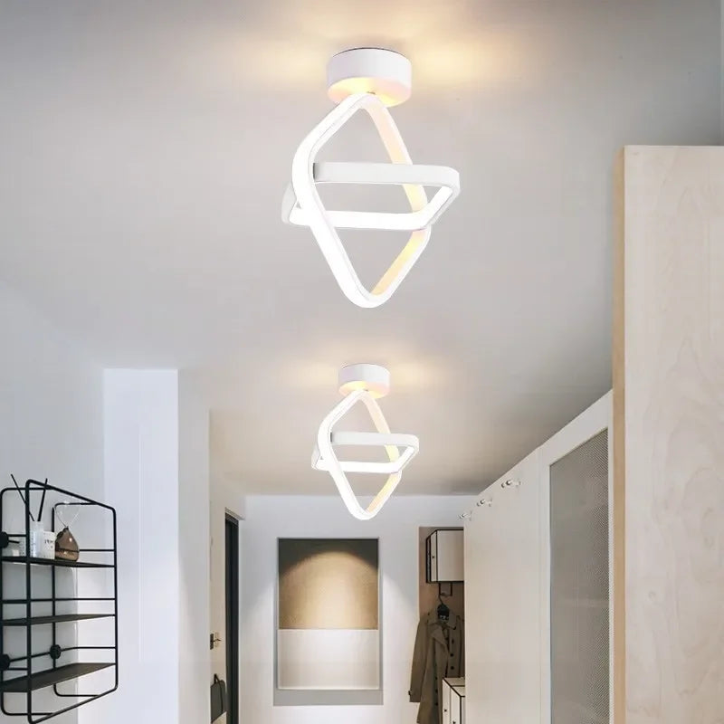 Sleek LED Aisle Ceiling Lights - Contemporary Nordic Home Lighting for a Stylish Glow