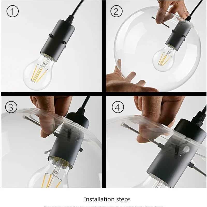 Modern LED Glass Pendant Light - Versatile Illumination for Every Space Modern Lighting