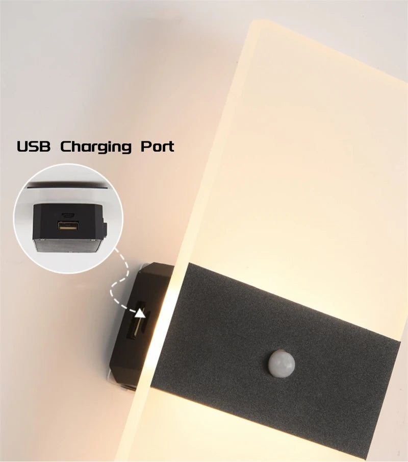 Motion Sensor Wireless LED Wall Lamp – Versatile Indoor Lighting Solution