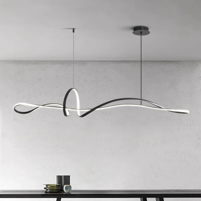 Modern Minimalist LED Pendant Lights - Designer Chandeliers for Living and Dining Spaces