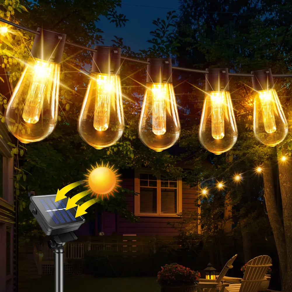 Bathe Your Space in Solar-Powered Ambiance: Modern LED String Lights