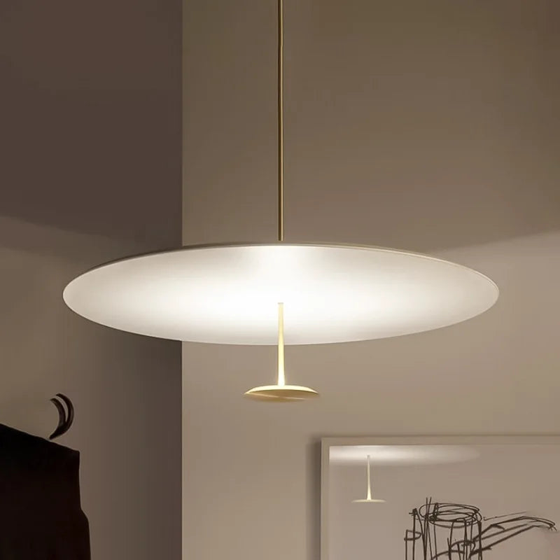 Minimalist Pendant Lights: Gold and Black Suspension Luminaire Perfect for Living Room - Stylish Ring Lights