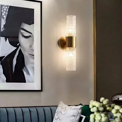 Luxury Modern Crystal Wall Lamp - Elegant Lighting Solution for Bedroom and Living Room
