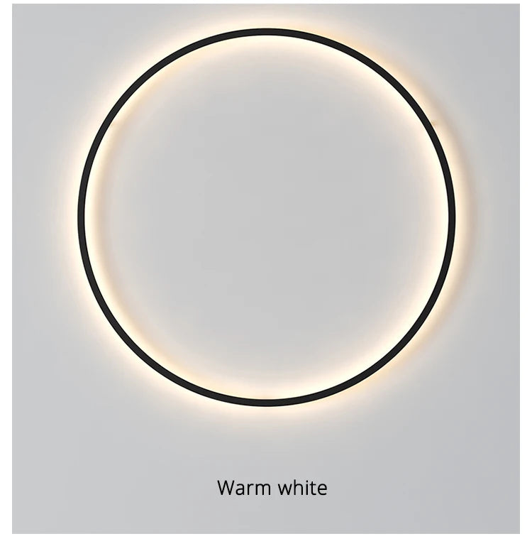 Modern Circle Background Decoration Lamp – LED Wall Light