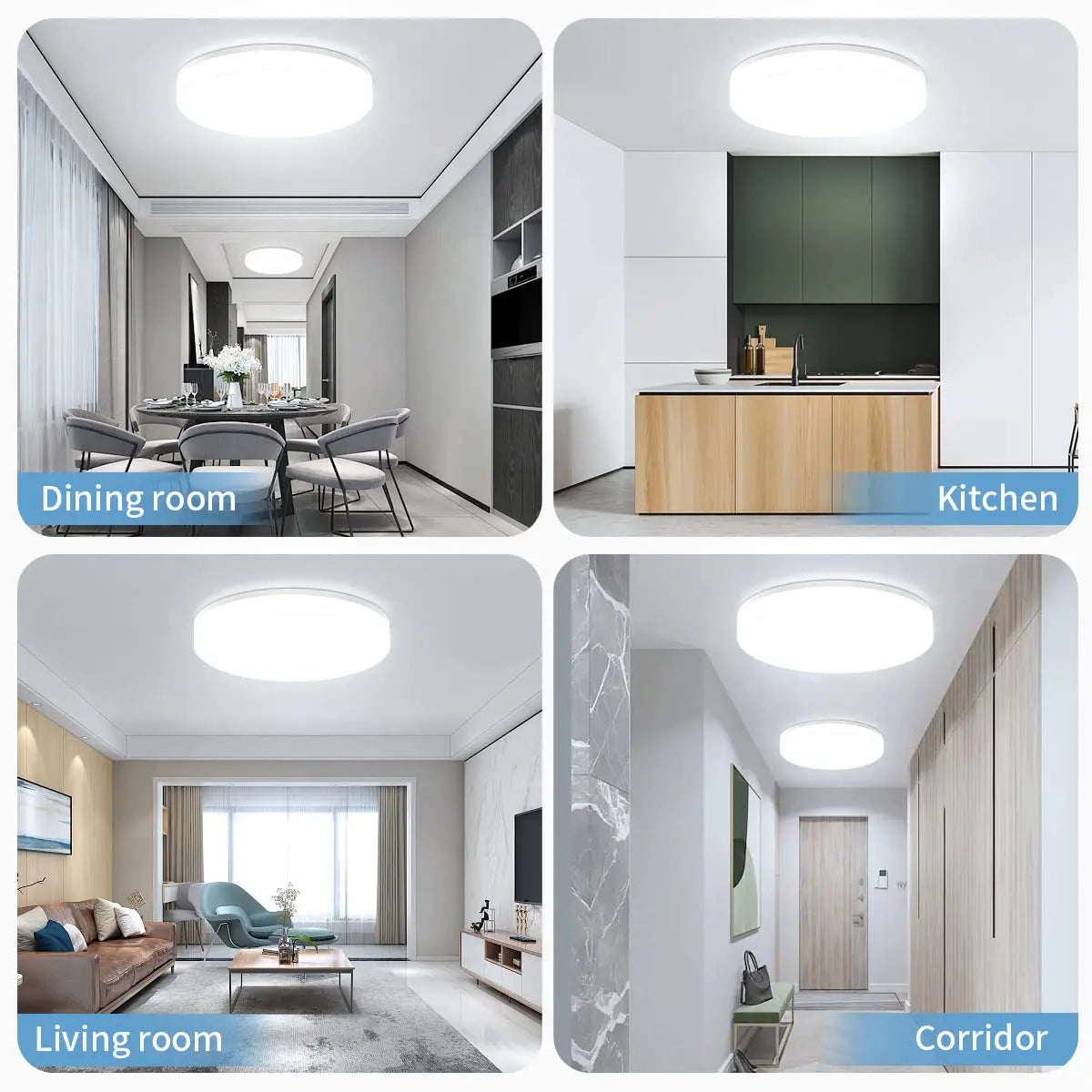 IRALAN Ultra-Thin Round LED Ceiling Light – Modern Lighting for Bedroom, Corridor, and Toilet