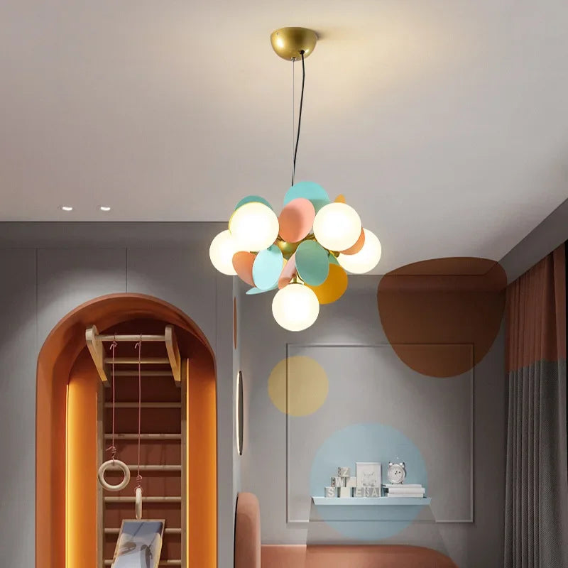 Vibrant LED Branch Chandelier: Modern Luxury Lighting for Bedroom and Living Room