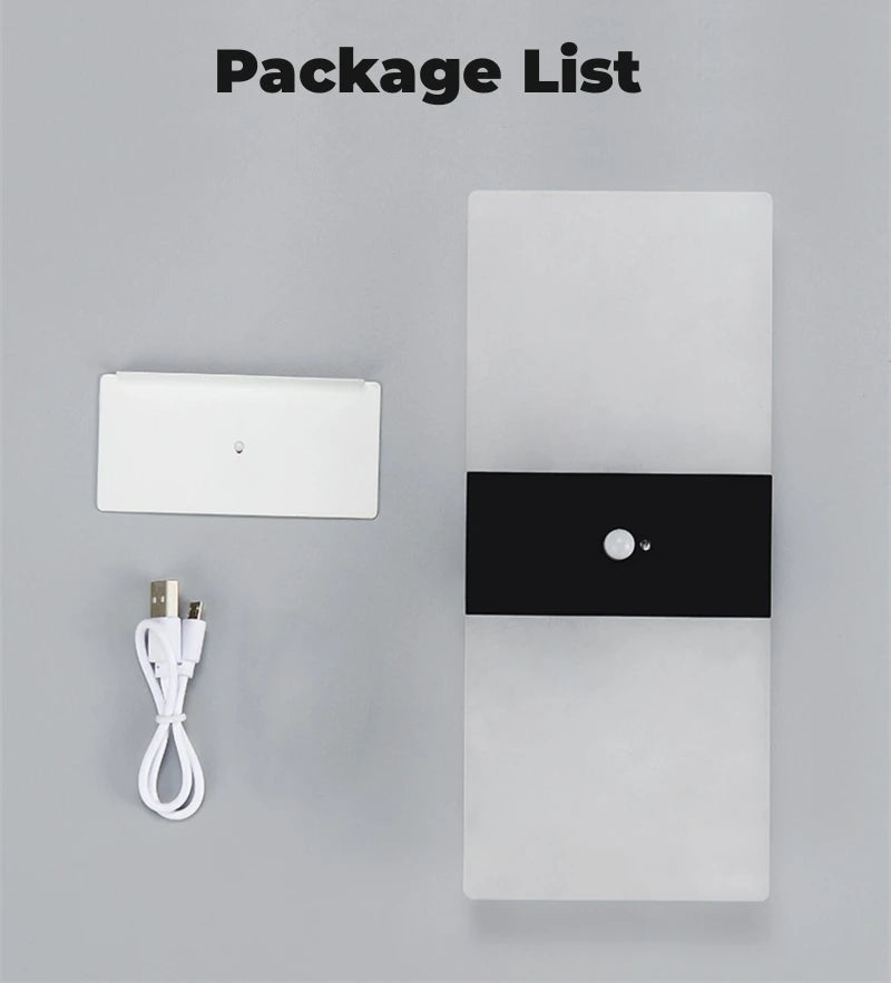 Motion Sensor Wireless LED Wall Lamp – Versatile Indoor Lighting Solution