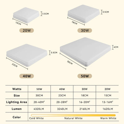 Modern LED Ceiling Lamp with Multiple Brightness Options