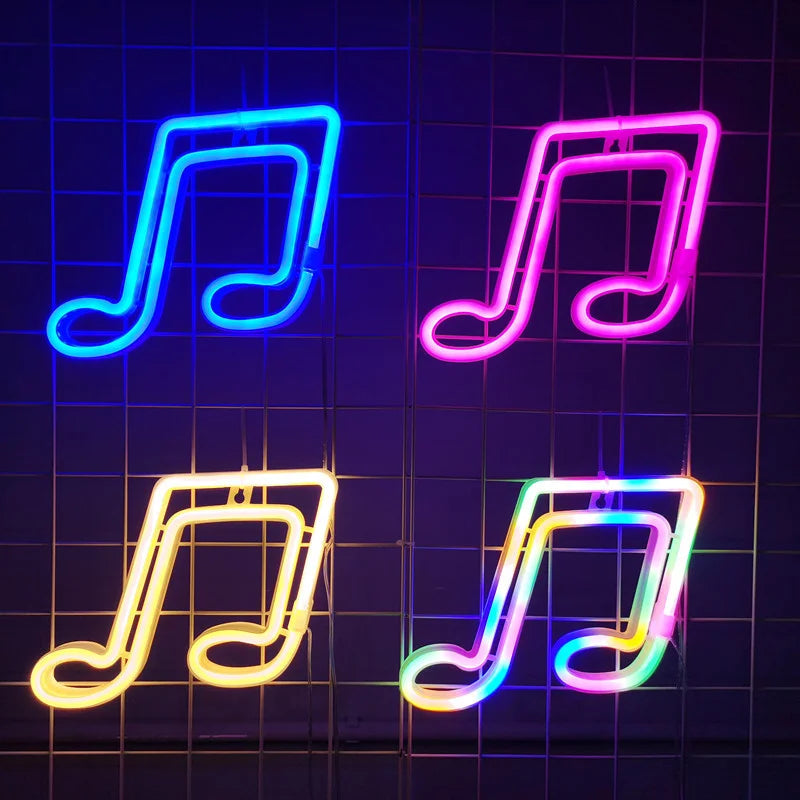 LED Neon Night Light Sign USB/AA Battery Powered Wall Hanging Neon Lamp for Bedroom, Party, Wedding, and Christmas Decoration