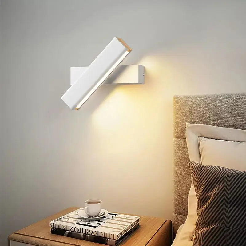 Modern Rotating LED Wall Lamp - Ideal for Bedside, Study, Dining Room, Bedroom, Foyer