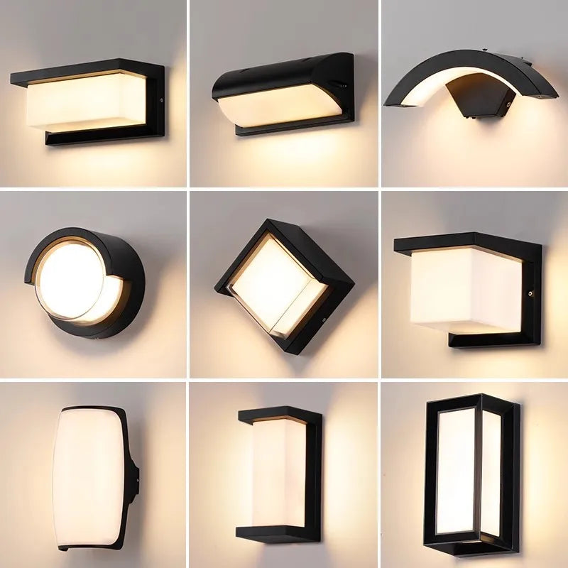 Outdoor Porche Led Light With Motion Sensor Light Warm White Lighting Led Outdoor Wall Lamp