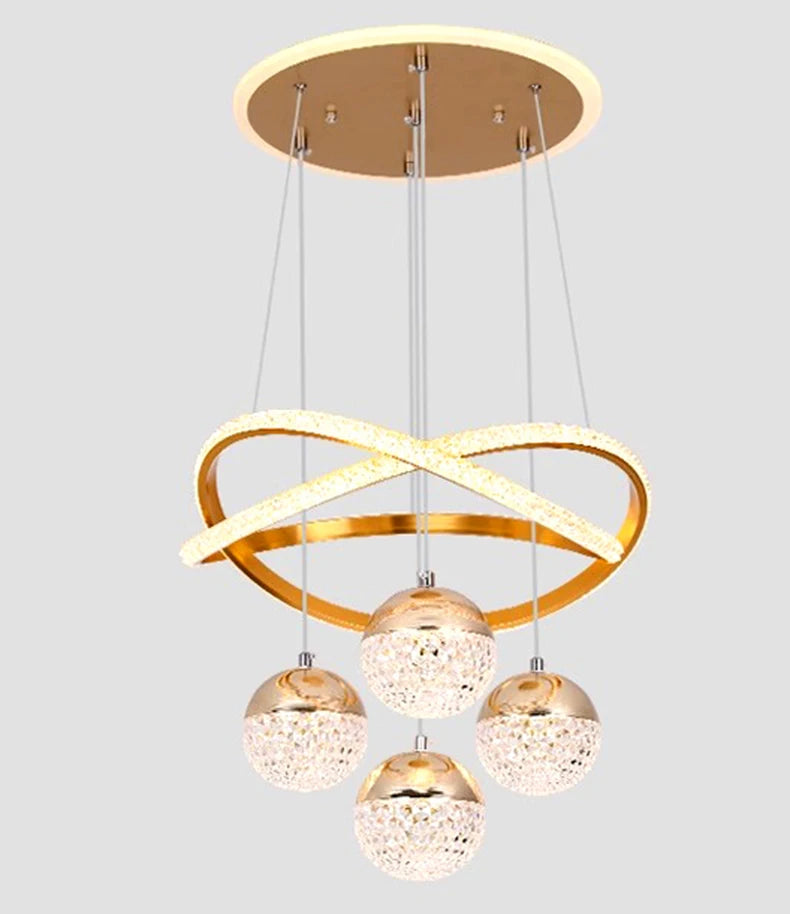 Modern LED Dining Room Chandelier - Elegant Indoor Lighting for Living Room, Bedroom, and Kitchen