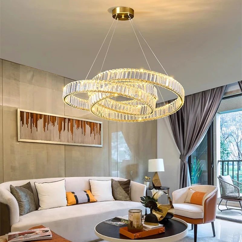 Modern Crystal Chandelier: Perfect as Living Room and Dining Room Pendant Lights