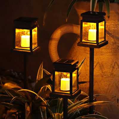 Bathe Your Garden in Warm Glow: Solar Candle Lanterns (2/4 Pack)