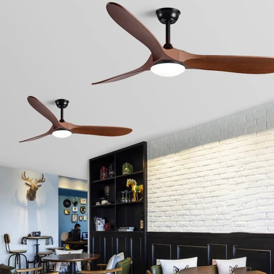 Low Floor Modern Ceiling Fan: Sleek Design with Remote Control and Reversible Blades