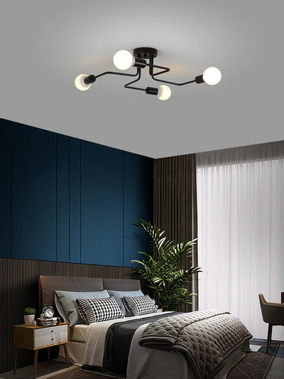 Industrial Chic Meets Modern Functionality: Vintage Ceiling Lamp (Specifications Excluded